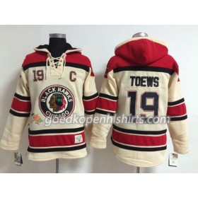 Chicago Blackhawks Jonathan Toews 19 Wit Hoodie Sawyer - Mannen